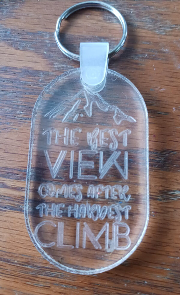 The best view Acrylic keychain