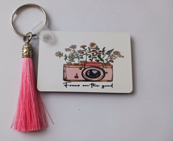 Focus on the Good Sublimated Keychain