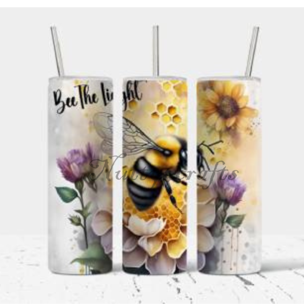 Bee the light Sublimated tumbler