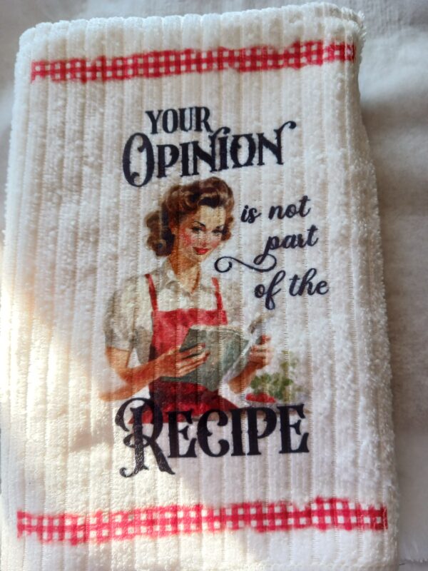 Your Opinion Dish Towel