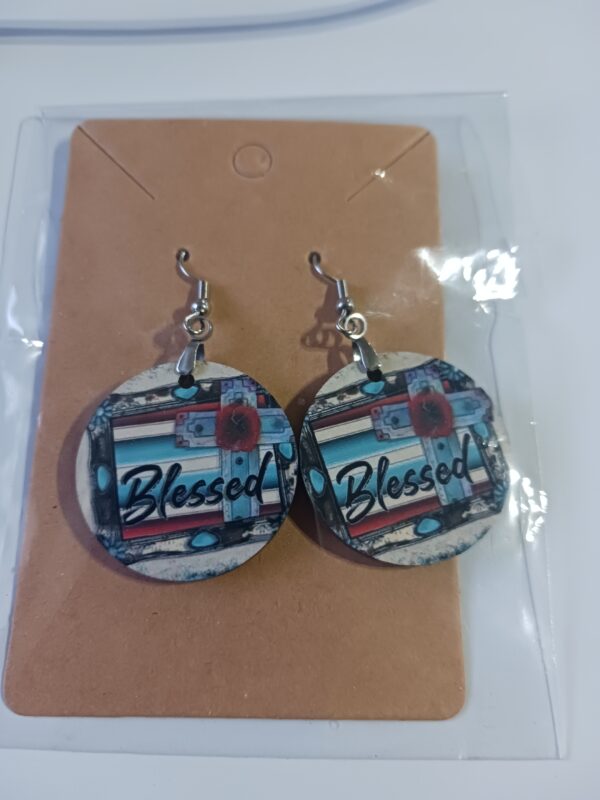 Blessed Round Earrings