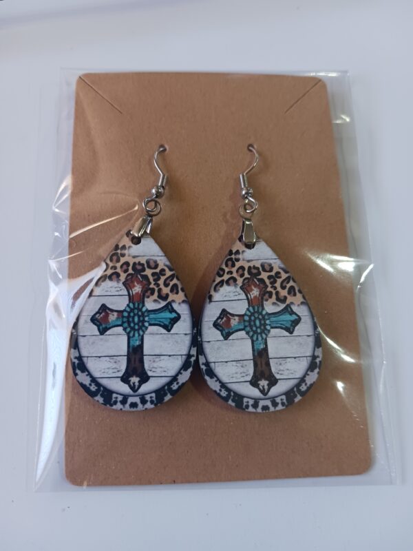 Western Cross Earrings