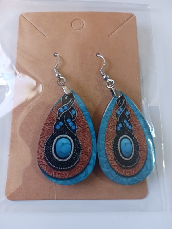 Southwestern Design Teardrop Earring 2