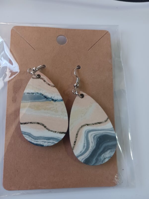 Beach Colors Teardrop Earrings