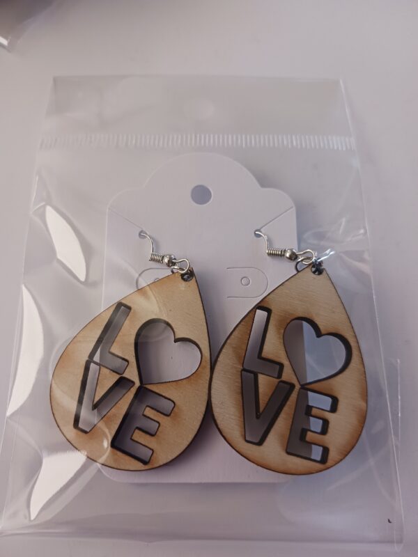 Wood Love Earrings