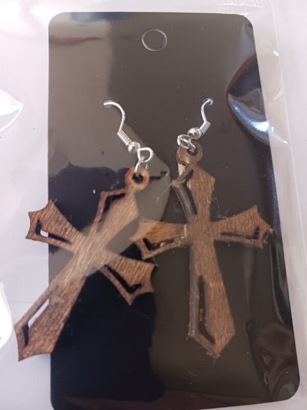 Stained Wood Cross Design 7