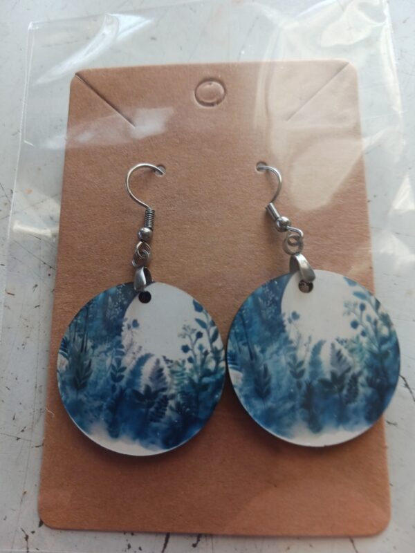 Moonscape Sublimated pierced earrings