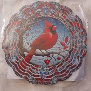 Sublimated Cardinal Wind Spinner